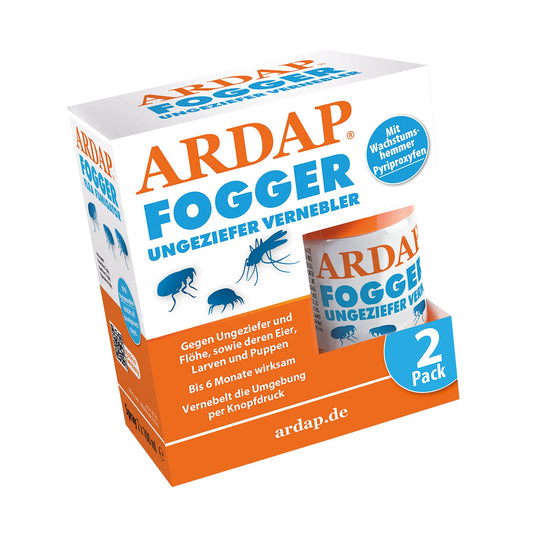 ARDAP Fogger 2er Pack: Langfristiger Schutz gegen Ungeziefer und Flöhe