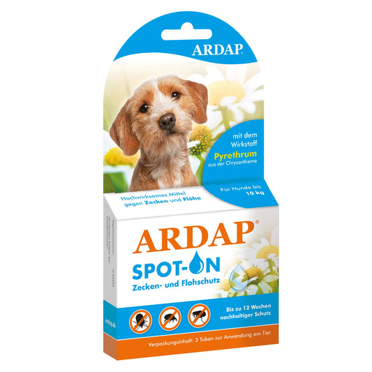 ARDAP Spot-On für Hunde bis 10 kg: Effektiver Schutz gegen Zecken und Flöhe